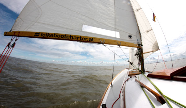 Folkeboot Go-On in Fahrt Folkeboot in Fahrt